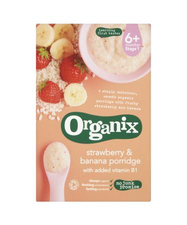 Organix Strawberry & Banana Porridge 120g