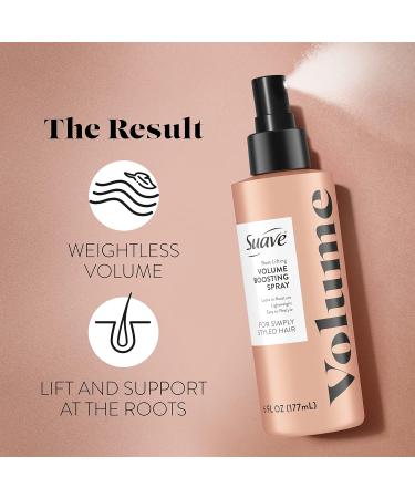 Suave Simply Styled Lightweight Root Lifting Hair Spray Volume Boost Hairspray Hair Volumizer for Weightless Volume 6 oz Rose 6 Fl Oz (Pack of 1) - Buy Online on SooperMarket.com