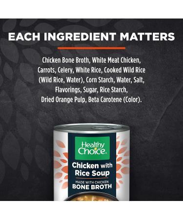 Healthy Choice Chicken & Wild Rice Soup  15 Oz (Pack Of 12) Chicken with Rice Soup - Buy Online on SooperMarket.com
