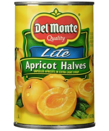 Del Monte, Lite Apricots in Extra Light Syrup, 15oz Can (Pack of 6)