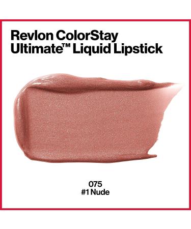 Revlon ColorStay Ultimate Longwear Liquid Lipstick in Nude 075 - Satin Finish, 0.07 Oz (Pack of 1) - Buy Online on SooperMarket.com