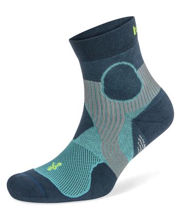 Balega Athletic Support Compression Fit Performance No Show Running Socks for Men and Women (1 Pair) Large Blue/Legion Blue