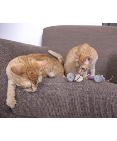 SmartyKat Skitter Critters Catnip Cat Toys - Gray/Cream (3 Count) | Pack of 1 - Buy Online on SooperMarket.com