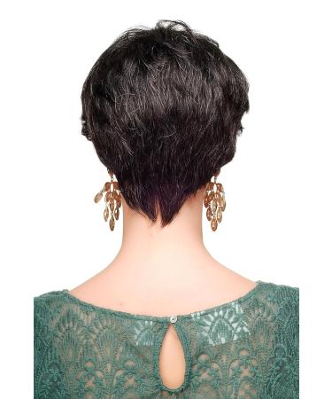 WIG ME UP Ladies Wig | Elegant Black Grey Mottled Short Wig - CM-37-280 for Classic Style - Buy Online on SooperMarket.com