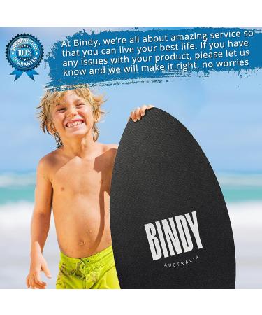 BINDY Australia 41 Kids Skimboard with Storage Bag - Durable Wooden Beach Board for Beginners - Lightweight Bodyboard with EVA Grip Pad - Buy Online on SooperMarket.com