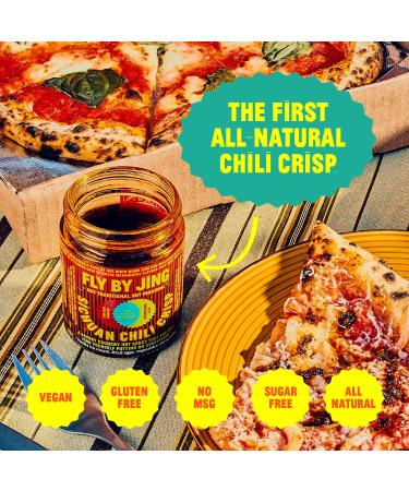FLYBYJING Sichuan Chili Crisp 6oz: Gourmet Spicy Tingly Hot Sauce with Sichuan Pepper - Vegan, Gluten-Free, All-Natural & Versatile - Buy Online on SooperMarket.com