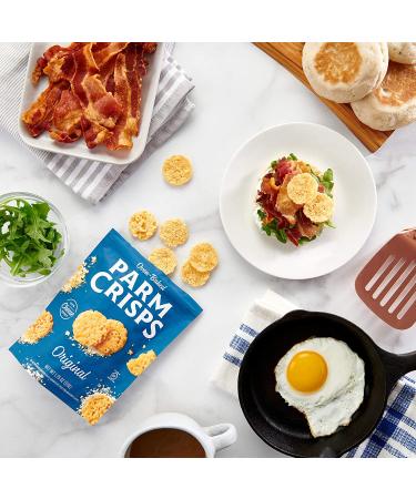 ParmCrisps - Oven Baked Keto-Friendly Cheese Snacks | Original, Sour Cream & Onion, Cheddar, Four Cheese, Jalapeno & Everything Flavors | High Protein, Low Carb, Gluten Free | 100% Real Cheese - Buy Online on SooperMarket.com