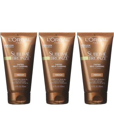 L'oreal Paris Sublime Bronze Tinted Lotion 5 oz - Pack of 3 | Instant Glow & Natural Tan - Buy Online on SooperMarket.com