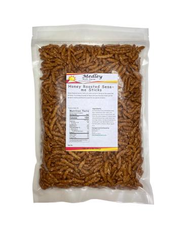 Honey Roasted Sesame Sticks Sesame Sticks 2 Lbs Bulk Delicious & Fresh Snack "Made in the USA"
