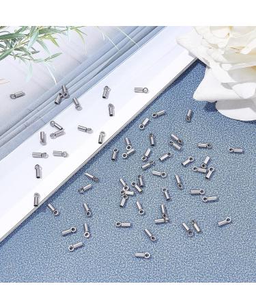 UNICRAFTALE 60pcs Stainless Steel Cord End Caps 1mm Inner Diameter for Jewelry Making - Buy Online on SooperMarket.com
