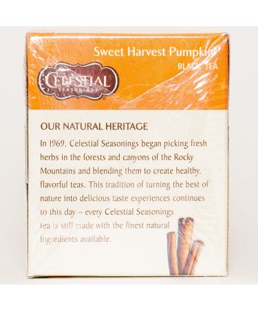 Celestial Seasonings Pumpkin Pie Black Tea - 20 Count (Pack of 6) | Holiday Flavor - Buy Online on SooperMarket.com