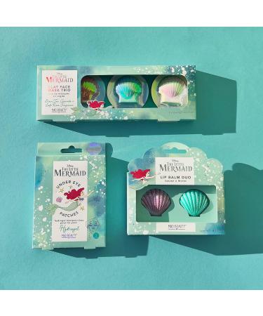 Disney The Little Mermaid Lip Balm Duo 2-Pack - Strawberry & Blueberry Flavors for Soft, Hydrated Lips | Cute Shell-Shaped Pots | Moisturizing Gift Set - Buy Online on SooperMarket.com