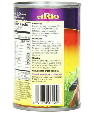 El Rio Nacho Cheese Sauce - 15 oz Can (Pack of 12) | Perfect for Dips & Nachos - Buy Online on SooperMarket.com