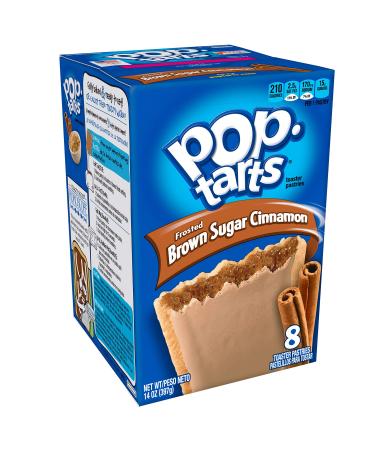 Pop-Tarts Breakfast Toaster Pastries, Frosted Brown Sugar Cinnamon Flavored, 14 oz (8 Count)