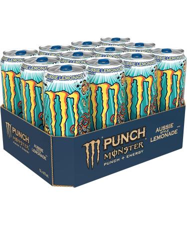 Monster Energy Punch Aussie Style Lemonade 473mL Cans Pack of 12 - Buy Online on SooperMarket.com