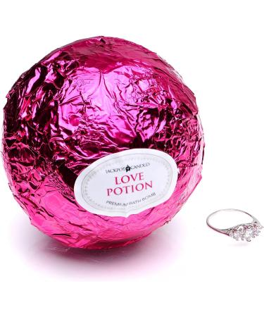 Love Potion Bath Bomb with Ring Inside - Extra Large 10 oz. Made in USA - Buy Online on SooperMarket.com