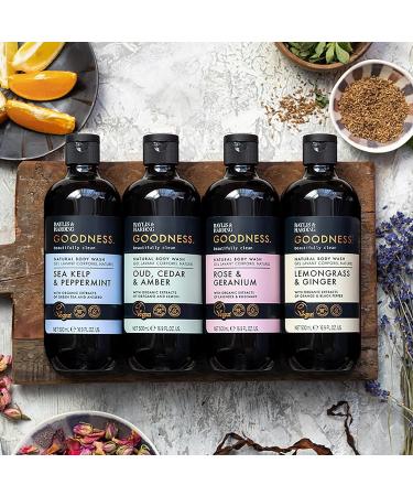 Baylis & Harding Goodness Rose & Geranium Natural Body Wash 500 ml (Pack of 3) - Vegan Friendly 0.33 ml (Pack of 3) Rose & Gernium Body Wash - Buy Online on SooperMarket.com