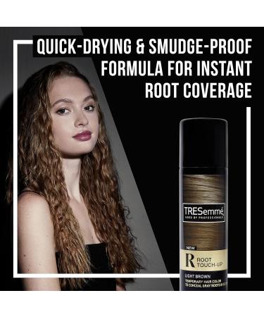 TRESemm Root Touch-Up Light Brown Hair Temporary Hair Color Ammonia-free Peroxide-free Root Cover Up Spray 2.5 oz (Pack of 2) Light Brown 2.5 Ounce (Pack of 2) - Buy Online on SooperMarket.com