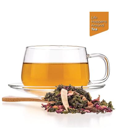 Tealyra Berry Rose Slenderize Pu Erh Green Oolong Tea Blend - 5-Year Aged - 220g - Weight Loss Diet Tea - All Natural - 7.76 oz / 220g - Buy Online on SooperMarket.com