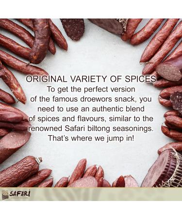 Safari Drywors Spice - Ready-to-Eat South African Food - Delicious Sausage Seasoning - 1kilogram - Buy Online on SooperMarket.com