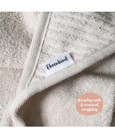 Ehrenkind Hooded Towel - Soft Organic Cotton Baby Bath Towel 100x100 cm in Rose | Perfect Newborn Gift & Essential Baby Equipment - Buy Online on SooperMarket.com
