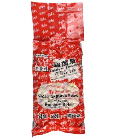 Rainbow Tapioca Pearls Boba Bubble Tea 2.2 lb by ADHealthyway 2.2 Pound (Pack of 1)