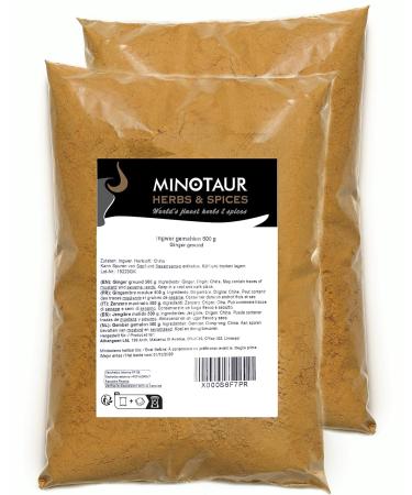 Buy MINOTAUR Ginger Powder - 2 x 500g (1 Kg) | Ground Ginger Spices for International Shipping - Buy Online on SooperMarket.com