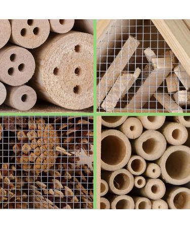 Cadoca XXL Insect Hotel | Wooden Bug House 48x31x10cm | Weatherproof Garden Bee Home for Bees, Butterflies, Ladybugs | Hanging Nesting Habitat - Buy Online on SooperMarket.com