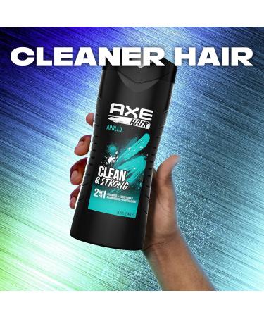 AXE 2-in-1 Shampoo and Conditioner for Clean & Strong Hair Apollo all-in-one for men 473 ml (Pack of 4) - Buy Online on SooperMarket.com