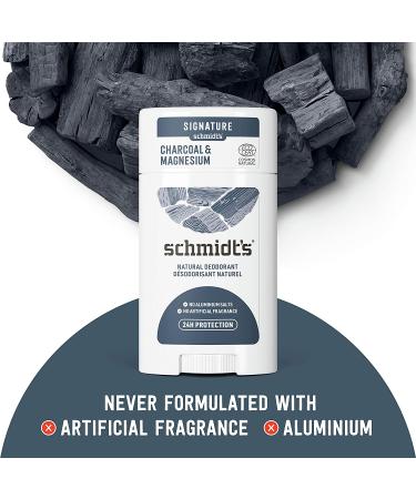 Schmidt's Naturals Charcoal + Magnesium Deodorant | Natural, 2.65 oz - Buy Online on SooperMarket.com