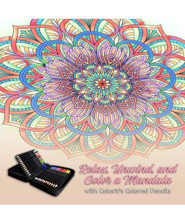 ColorIt Mandalas Volume VIII Adult Coloring Book - 50 Floral & Geometric Designs - Spiral Binding - Lay Flat Hardcover - USA Printed - Buy Online on SooperMarket.com