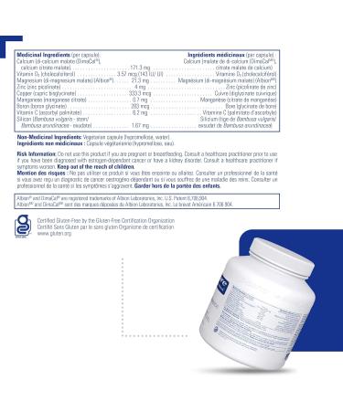 Pure Encapsulations - OsteoBalance - Hypoallergenic Supplement to support Calcium Absorption and Enhance Healthy Bone Mineralization* - 210 Vegetable Capsules - Buy Online on SooperMarket.com