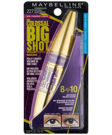 Maybelline Volum' Express The Colossal Big Shot Waterproof Mascara in Brownish Black - 0.32 fl. oz - Buy Online on SooperMarket.com