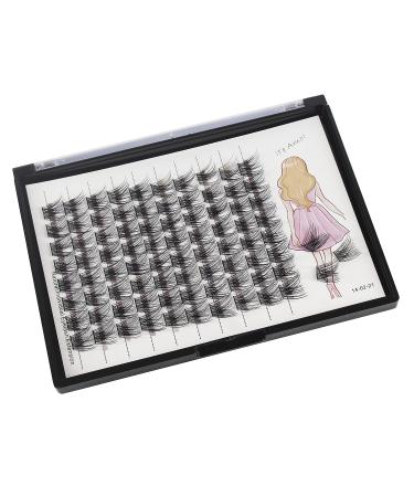 Bodermincer D Curl Wide Cluster Individual Lashes - 10MM | 3D Russian Volume Mink Eyelash Extensions - Buy Online on SooperMarket.com