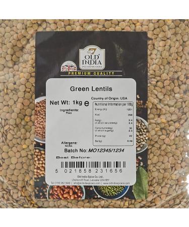 Old India Green Lentils - 1kg Pack of 1 | Premium Quality - Buy Online on SooperMarket.com