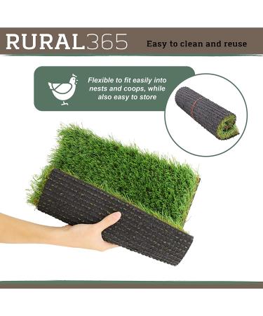 Rural365 Artificial Turf Nesting Box Pads - 12x12, 4 Pack - Chicken Coop Grass Laying Pads - Buy Online on SooperMarket.com