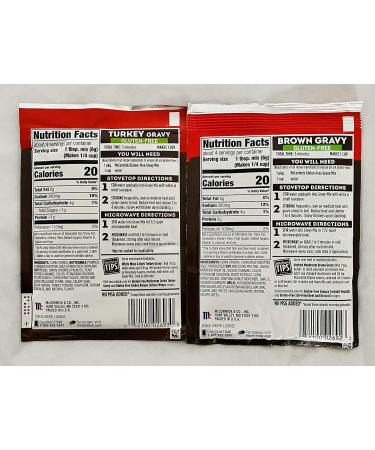 McCormick Gluten Free Gravy Mix Bundle - Turkey & Brown Gravy Mixes - 0.88 oz (Pack of 4) - Buy Online on SooperMarket.com
