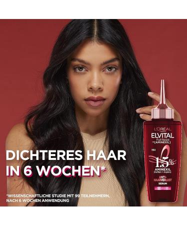 L'Or al Paris Elvital Anti-Hair Loss Serum - Strengthen Weak & Brittle Hair with 1.5% Aminexil Caffeine & Arginine - 102ml Fluid for Full Hair Resistance - International Shipping Available - Buy Online on SooperMarket.com