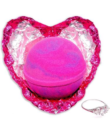 Love Potion Bath Bomb with Size 7 Ring Inside - Extra Large 10 oz - Made in USA - Buy Online on SooperMarket.com