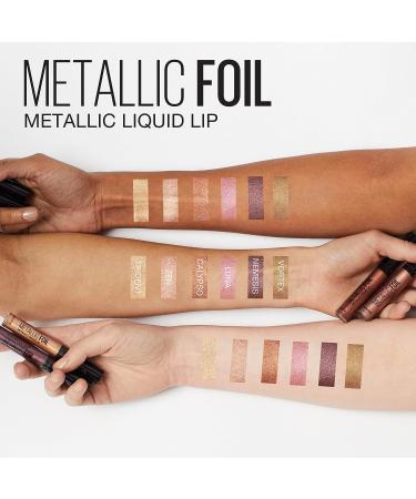 Maybelline Lip Studio Metallic Liquid Lipstick Makeup in Luna 0.16 fl. oz. - Long-Lasting Metallic Foil Finish - Buy Online on SooperMarket.com