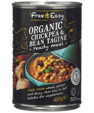 Free and Easy Organic Chickpea and Bean Tagine Ready Meal 400g