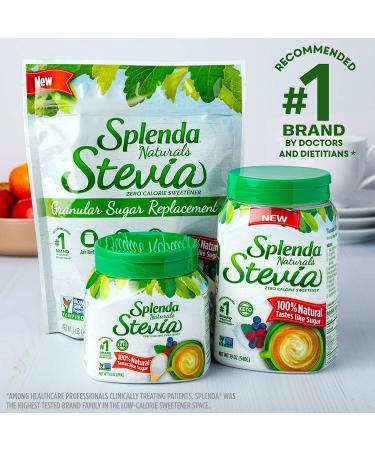 SPLENDA Naturals Stevia Zero Calorie Sweetener Refill - 16 oz Jar - Buy Online on SooperMarket.com