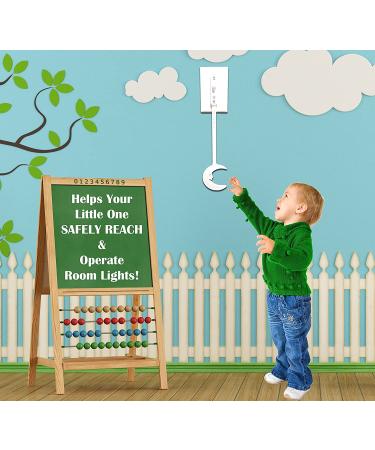 KidSwitch Lightswitch Extension for Toddlers - Laurie Berkner Edition - 3 Count with 12 Themed Art Decals - Multi-Award Winning! - Buy Online on SooperMarket.com