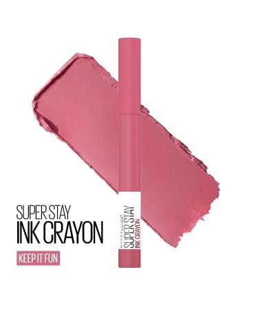 Maybelline Super Stay Ink Crayon Lipstick - Keep It Fun Rosey Nude Pink, 0.04 Ounce - Buy Online on SooperMarket.com