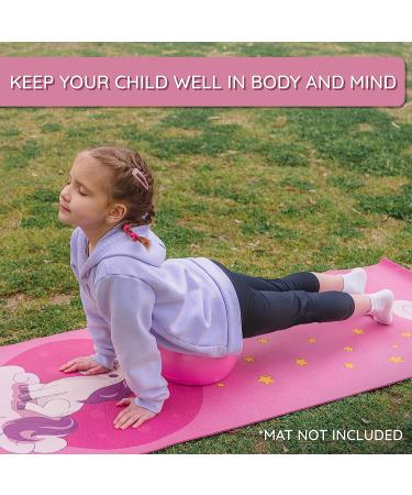 ABTECH Unicorn Yoga Starter Kit for Kids - Includes Yoga Blocks, Ball, Non-Slip Towel, Drawstring Bag - Pink Set for Girls Ages 3-12 - Buy Online on SooperMarket.com