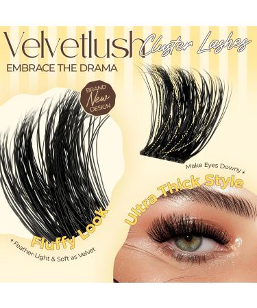 LASHVIEW Volume Lash Extension Clusters | 9-18mm D Curl Fluffy DIY Lashes for At-Home Use | International Shipping Available - Buy Online on SooperMarket.com