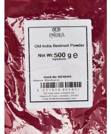 Old India Beetroot Powder 500g - Pure and Natural (Pack of 1) - Buy Online on SooperMarket.com