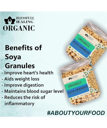 Blessfull Healing Organice SOYA GRANULES for Breakfast 1 lb (453 Gram) - Buy Online on SooperMarket.com