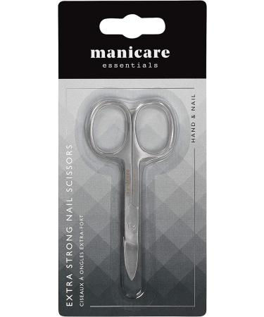 Manicare Extra Strong Nail Scissors - Surgical Grade Japanese Stainless Steel for Precision Trimming of Tough Nails - Long Lasting Sharp Blades for Manicure and Pedicure - Buy Online on SooperMarket.com