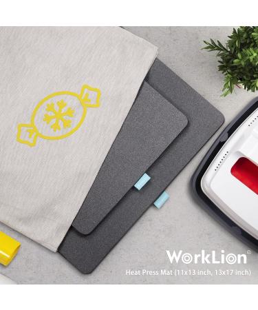 WORKLION Heat Press Mat 13x17 - Large Fireproof Heating Mat for Cricut Easypress/Easypress 2 - Vinyl HTV Ironing Insulation - Buy Online on SooperMarket.com